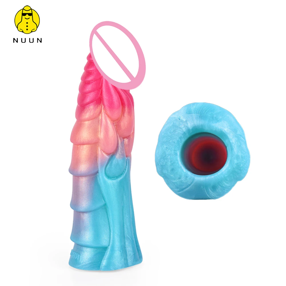 NUUN Realistic Penis Sleeve Extender Cock Sleeve Dick Enlargement Soft Silicone Men Sex Toys Delay Ejaculation Reusable Condom
