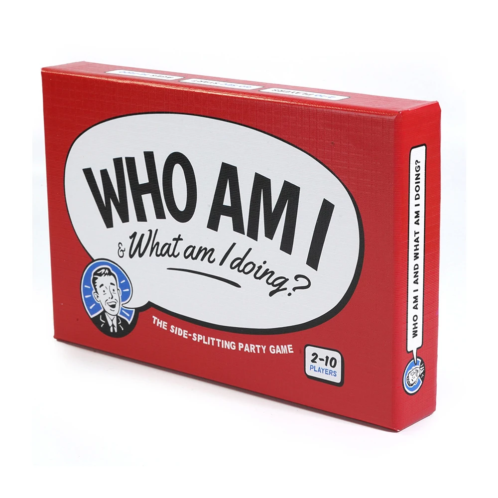 Who Am I & What Am I Doing Card Game Family Gathering Game Cards, Q&A Card To Get Closer Relationship Party Board Game Gifts