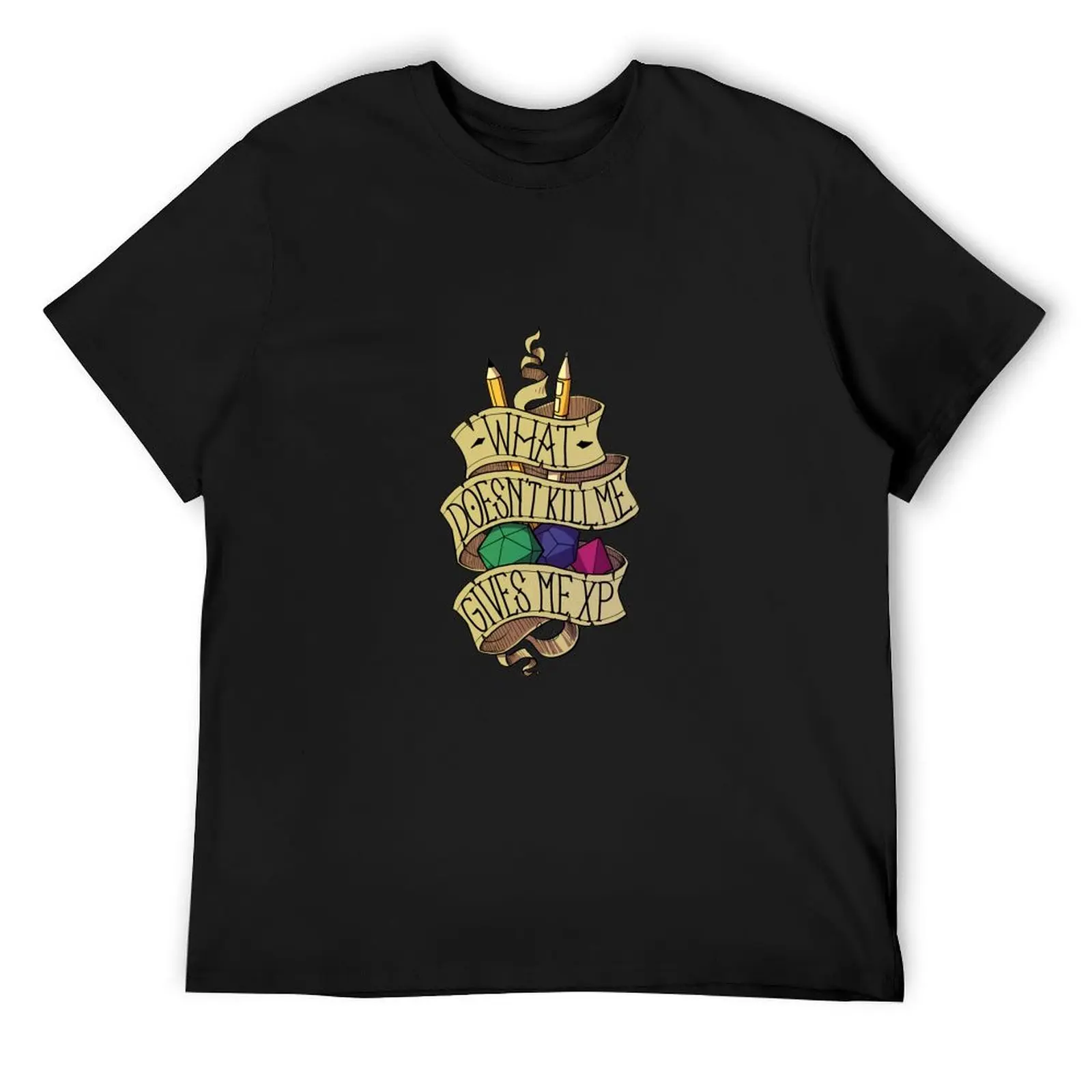 

What doesn't Kill me T-Shirt oversize t-shirts man blue archive shirts graphic tees tops t shirt men 100℅ cotton