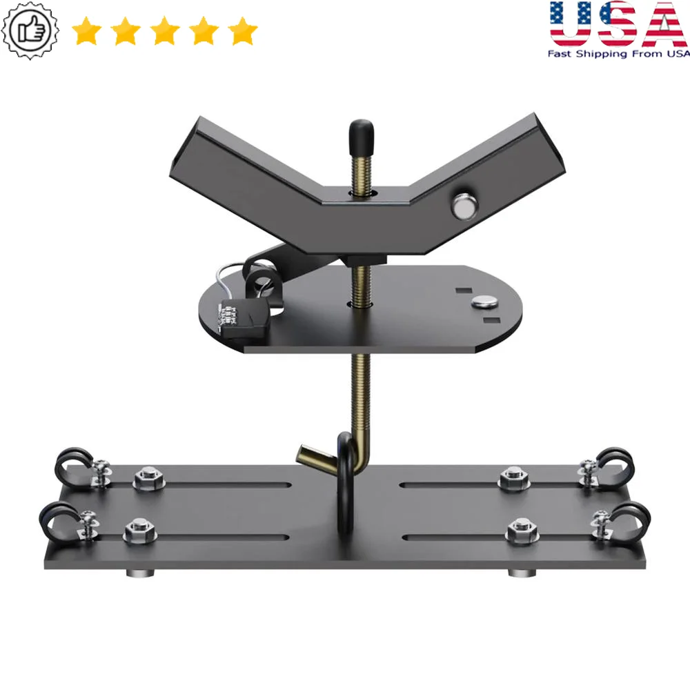 Universal Spare Tire Carrier Roof Racks Platform Cargo Baskets Lock Kit Anti-rust Steel SUV Truck Car 35 Inch Tire Black Spare