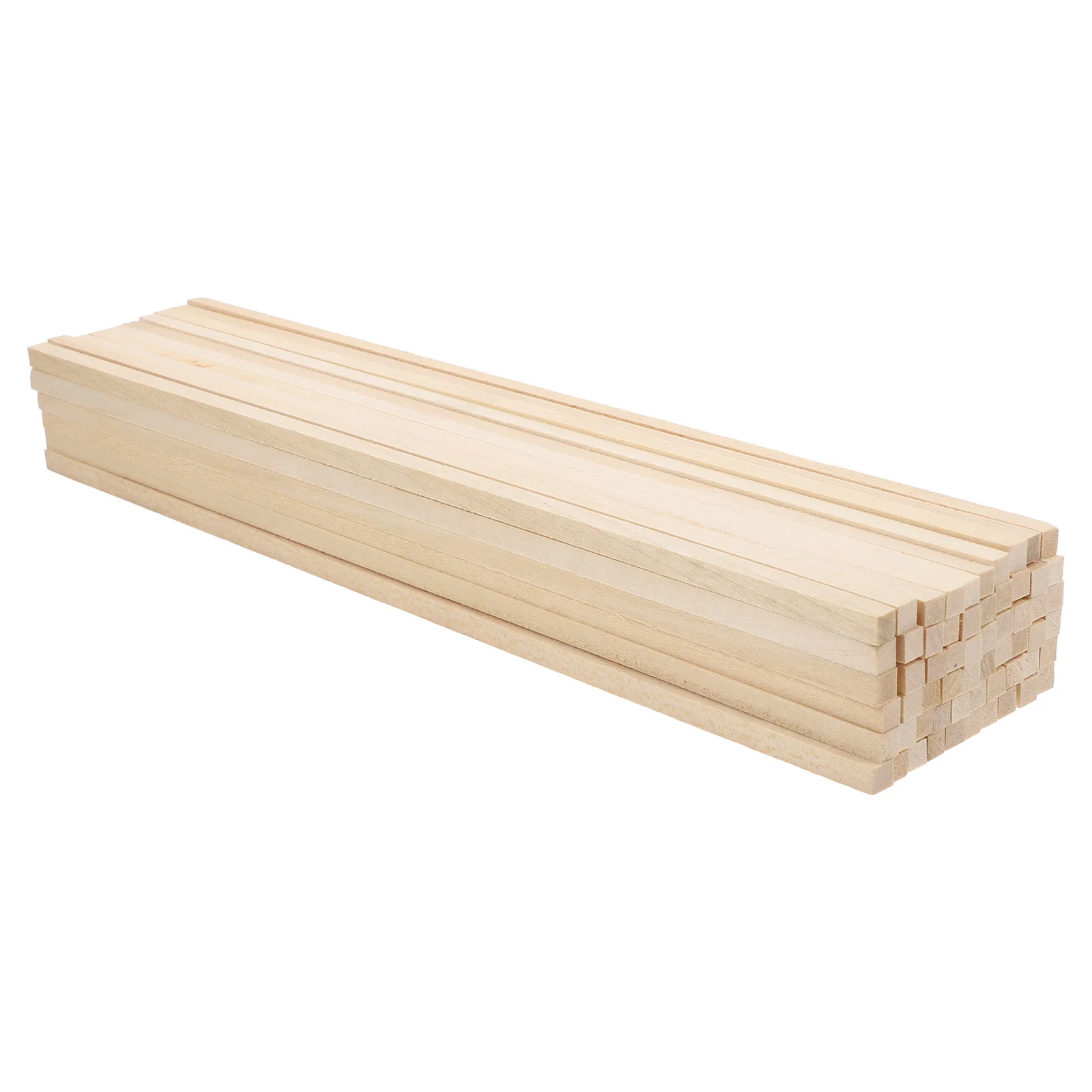

60Pcs DIY Wood Square Dowel Rods Unfinished Hardwood Sticks for Painting Craft Wood Dowels Woodworking Supplies 30.5x0.6cm