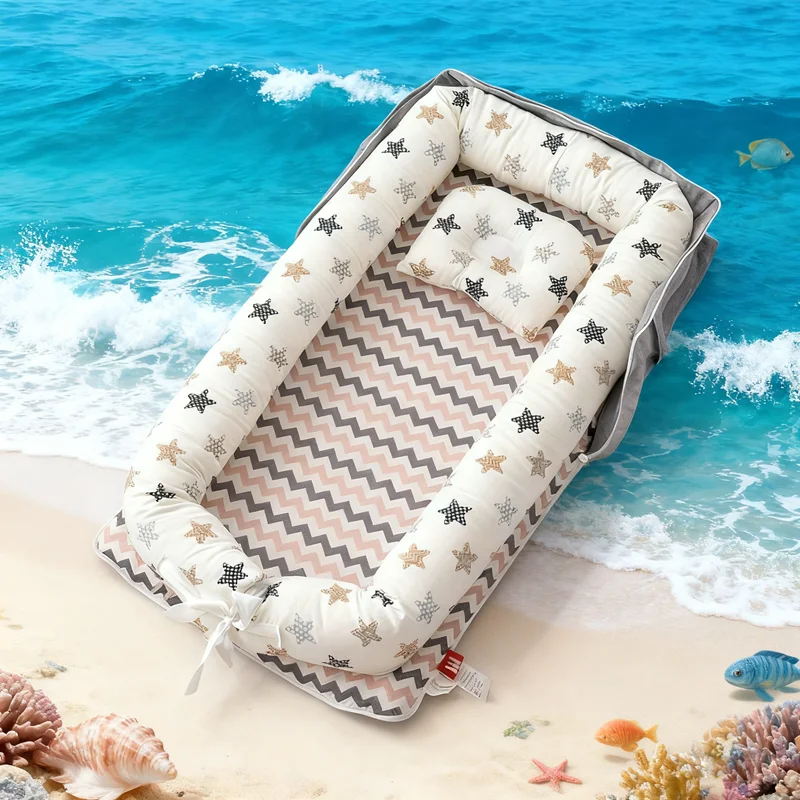 

2026 New Adjustable Rope Infant Crib Backpack Style Breathable Baby Beds Lightweight Portable Baby Sleeping Basket