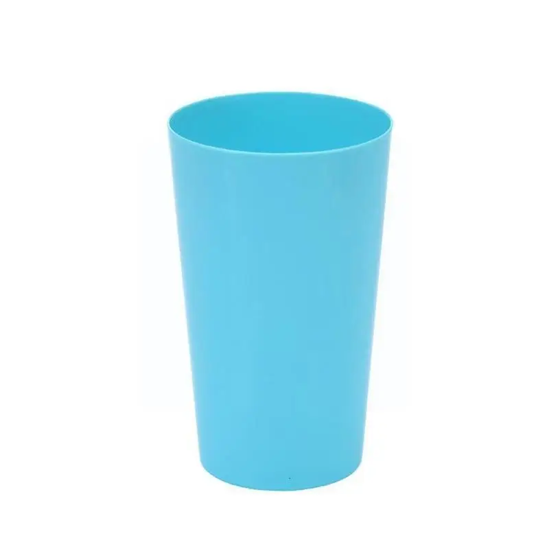 Home Plastic Water Cup Juice Tea Cup Portable Brief Thickened Washing Toothbrush Cup Candy Drinkware Party Brushing Color E2e3