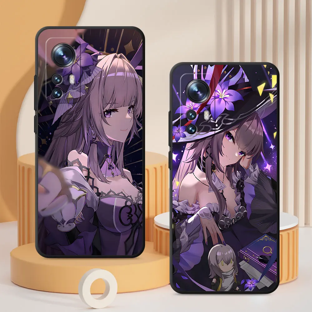 Honkai Star Rail The Herta TPU Black Case for Xiaomi Mi 14T 9 13T 10T 11 Lite 5G NE 15T 11T Pro Protective Mobile Phone Cover
