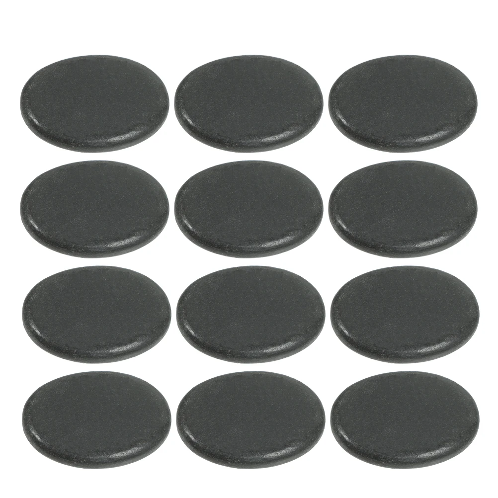 

12Pcs Essential Oil Massage Stones Mini Scraping Plate for Household Spa Use Hot Massage Stones Spa Stone Mini Scraping Plate
