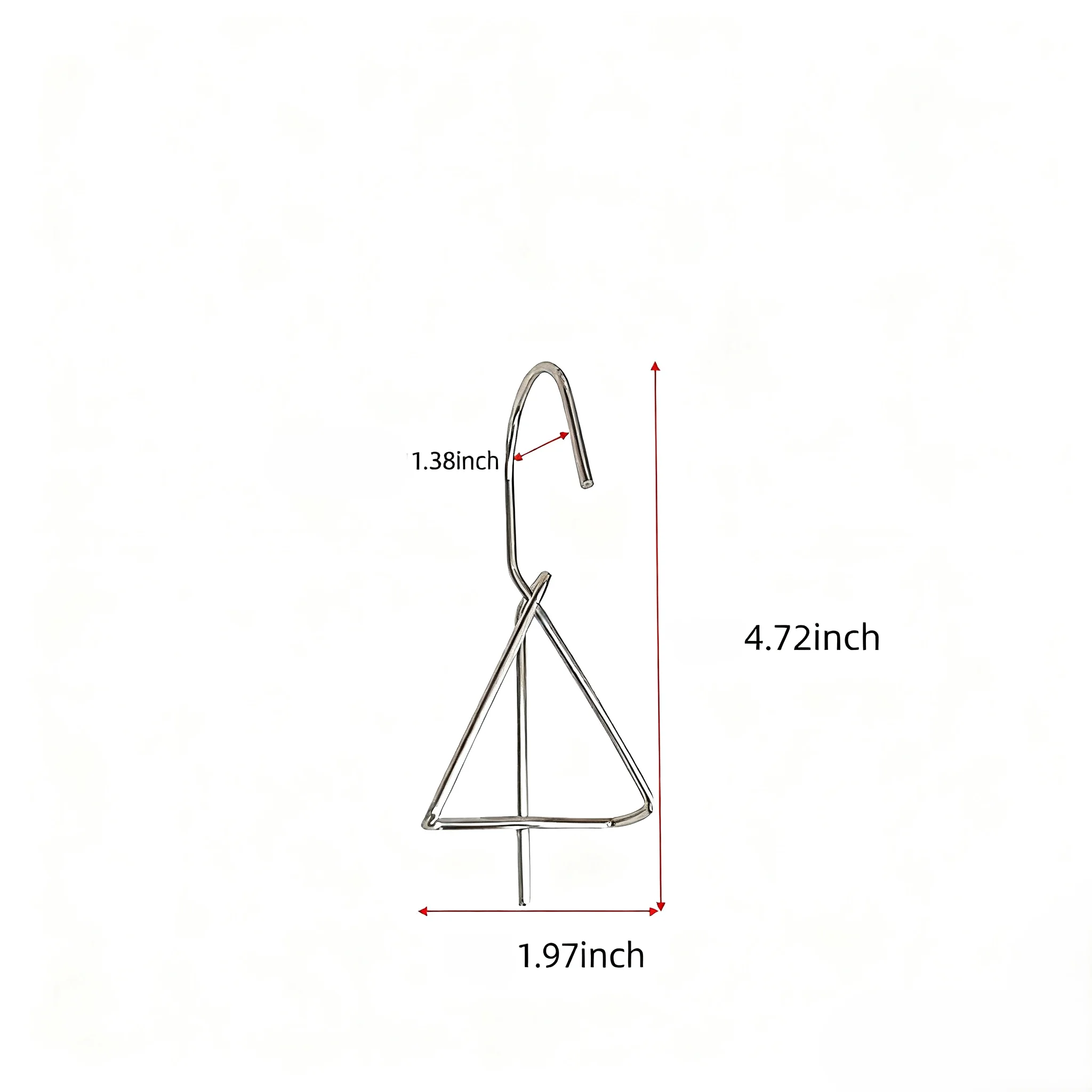 Pack of 10 Stainless Steel Plant Hanger Hooks Easy to Clip on Flower Pots for Hanging on Outdoor Fences and Balconies