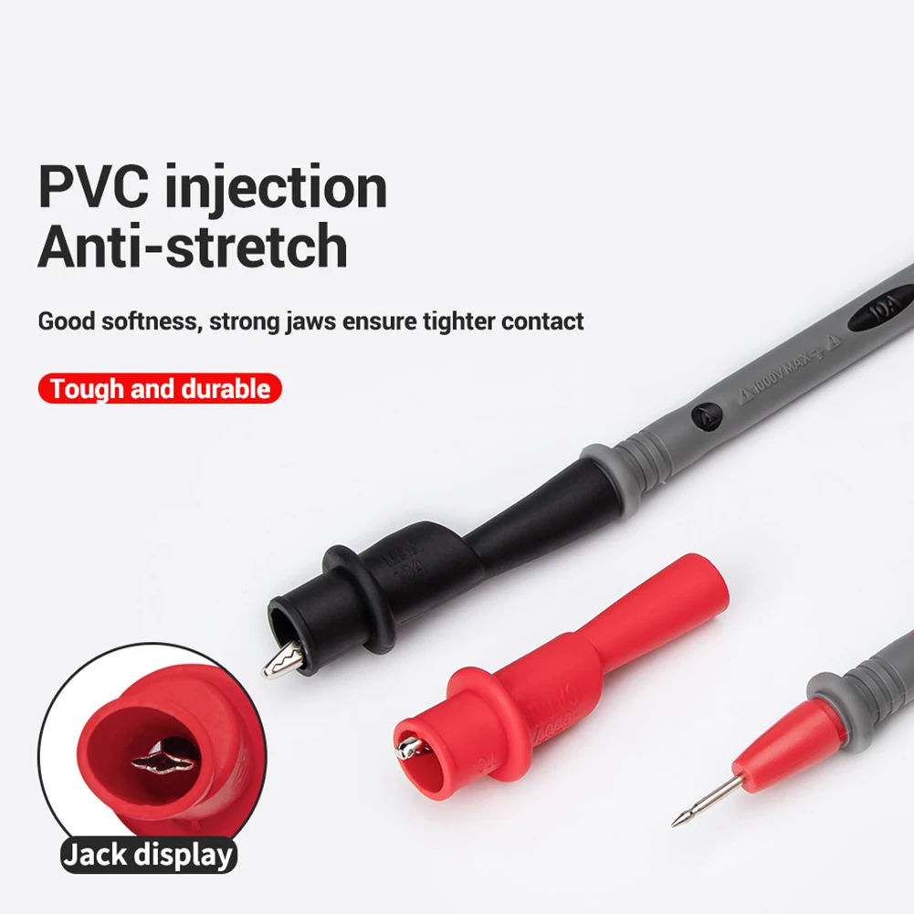 Morsetto per Clip di prova coccodrillo a coccodrillo per multimetro Tester sonda morsetto elettrico a coccodrillo per Test misuratore sonda