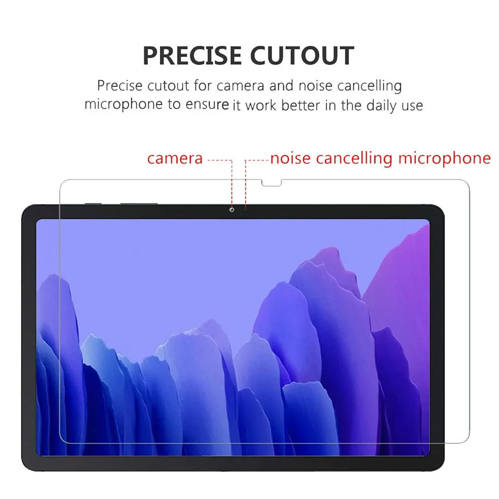 

2Pcs Tempered Glass Screen Film Premium Screen Protector Compatible with Galaxy Tab High Sensitivity Tab Film