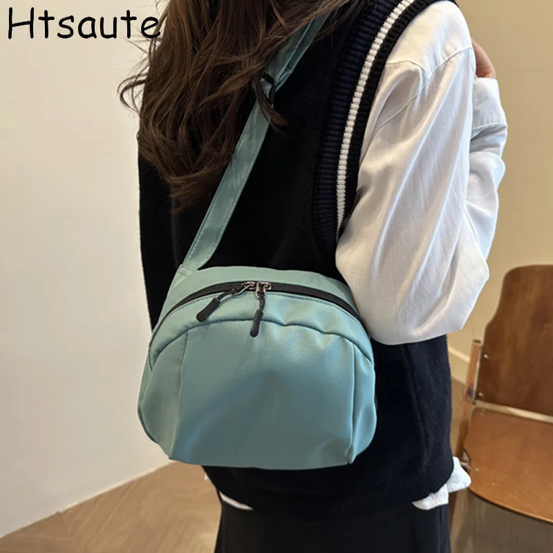 

Sports Simple Shaped Bag For Women Shoulder Bags Female Messenger Bags Buckle Unisex College Student Ladies Crossbody Bookbag
