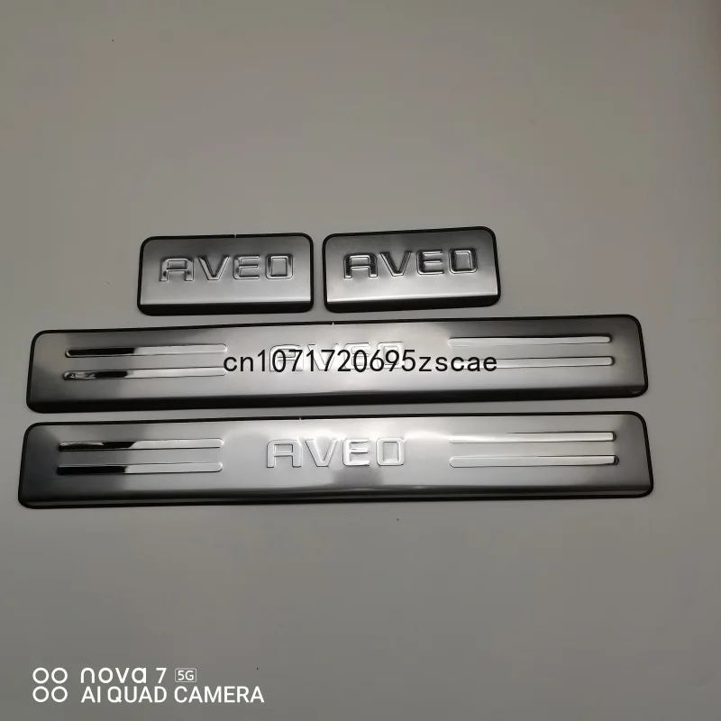 

For Chevrolet AVEO stainless Steel Door Sill Scuff Plate Welcome pedal