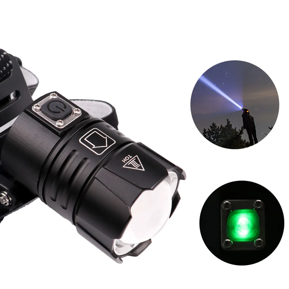 LED USB Rechargeable XHP70 High Power Headlamp Powerful Super Bright Waterproof Fishing Searching Camping Front Light Flashlight