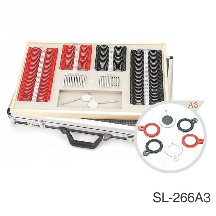 China Factory Wholesale Price Optometry 266 Pieces Trial Lens Set