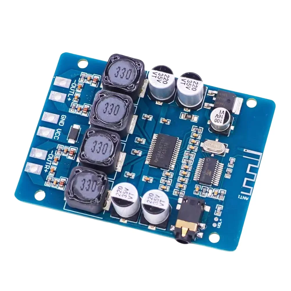 XH-M314 Ultra Clear Bluetooth Digital Amplifier Board TPA3118 Dual 45W Audio Amplification Module AUX Decoding 12V