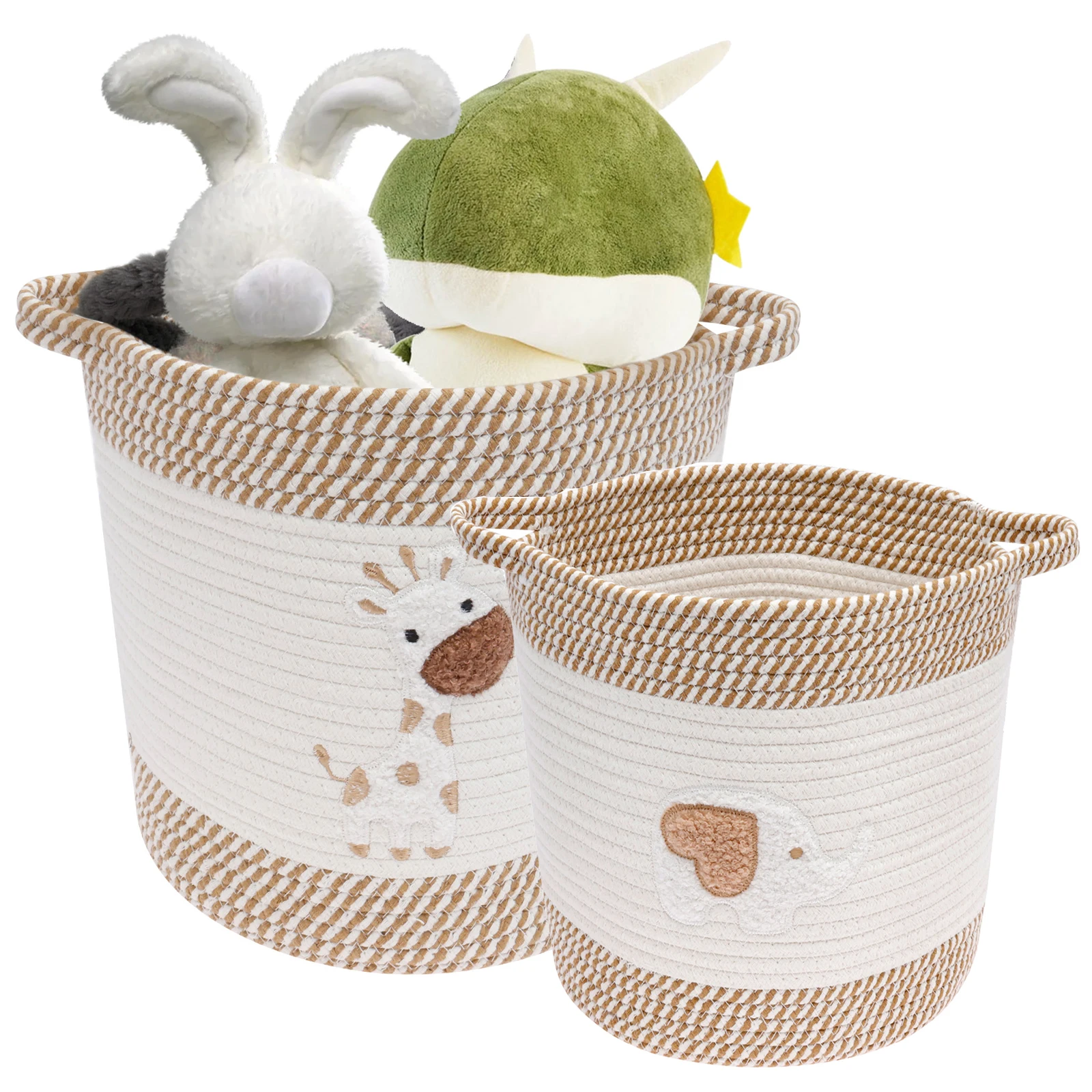 

Корзина для хранения, хлопковая проводная веревка, многоцелевой органайзер для игрушек, складная бытовая подарочная корзина для белья