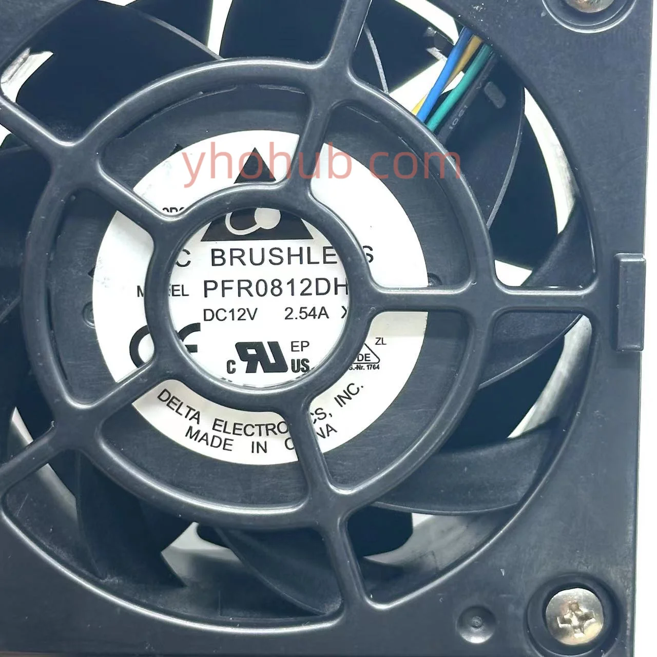 Delta Electronics PFR0812DHE Server Cooling Fan DC 12V 2.54A 80x80x38mm 4-wire