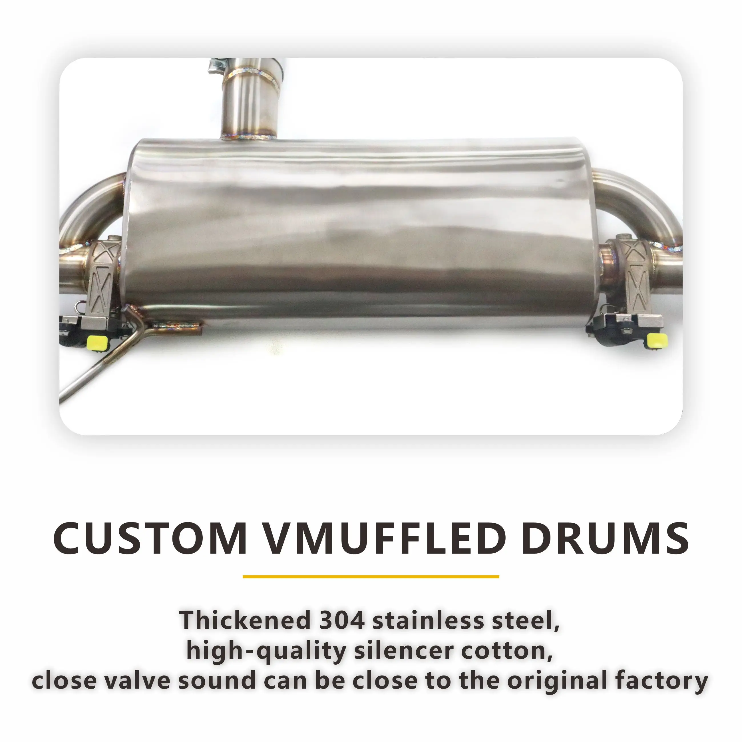 HMD for Mercedes Benz GLC300 X254 Electronic valves Stainless steel Muffler Catback Exhaust pipe Lossless installation