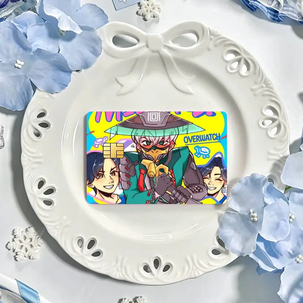 O-OverwatchES Wuyang Mizuki  Card HD Stickers Game Card Decal Card Matte Film Skin Small Chip Waterproof Sticker