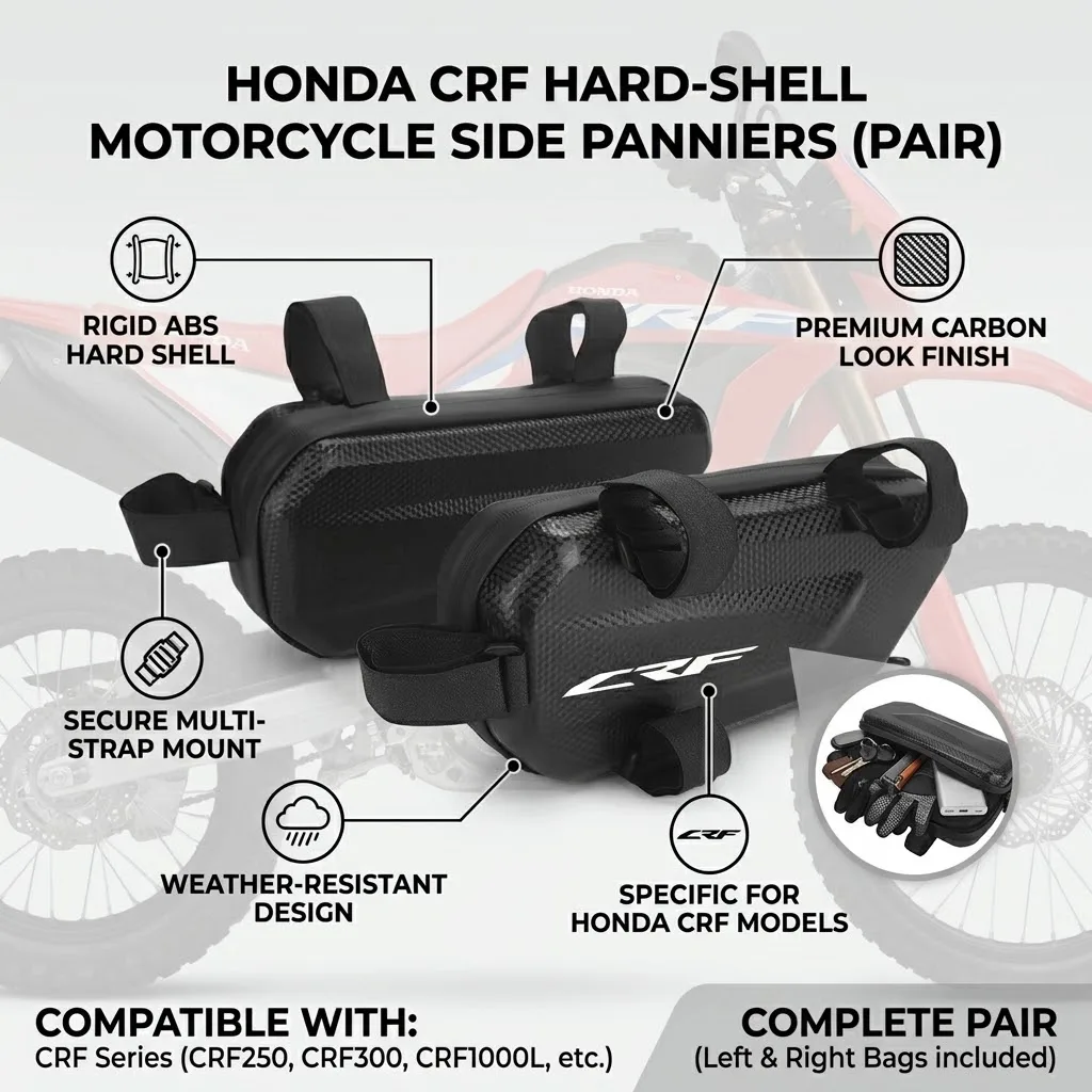 Motorcycle Gear Logo - 360° Waterproof Protection Hard Shell 3L