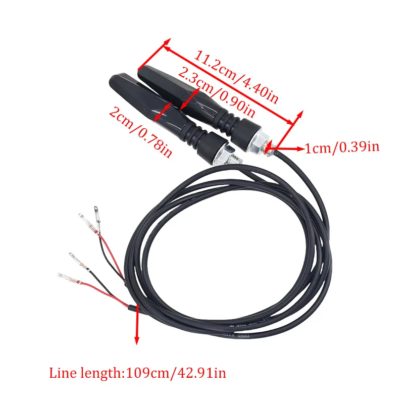 For Motorcycle Running LED Motorcycle Turn Signals Light  60V   Tail Flasher Flowing Water Blinker