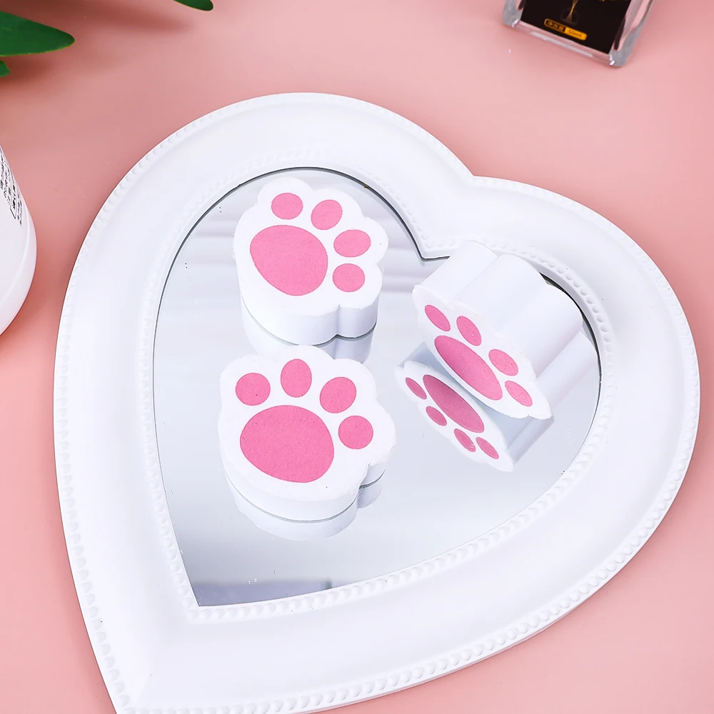 1pc Home Accessories Mirror Dish Cleaner Cat-Claw Mirror Sponge Scrubber Bathroom Sink Scrubber