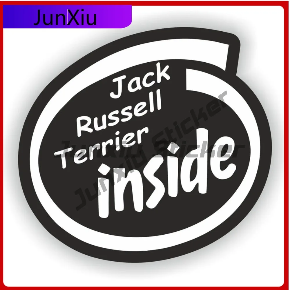 

Jack Russell Terrier Dog Inside Stickers Custom Decals Suv Car Window Decoration Funny Stickers Motorcycle Boat Refit Decals Pvc