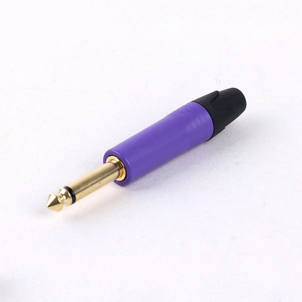 1pc 6.35mm Male Plug Amplifier MIC Plug,Pro 1/4