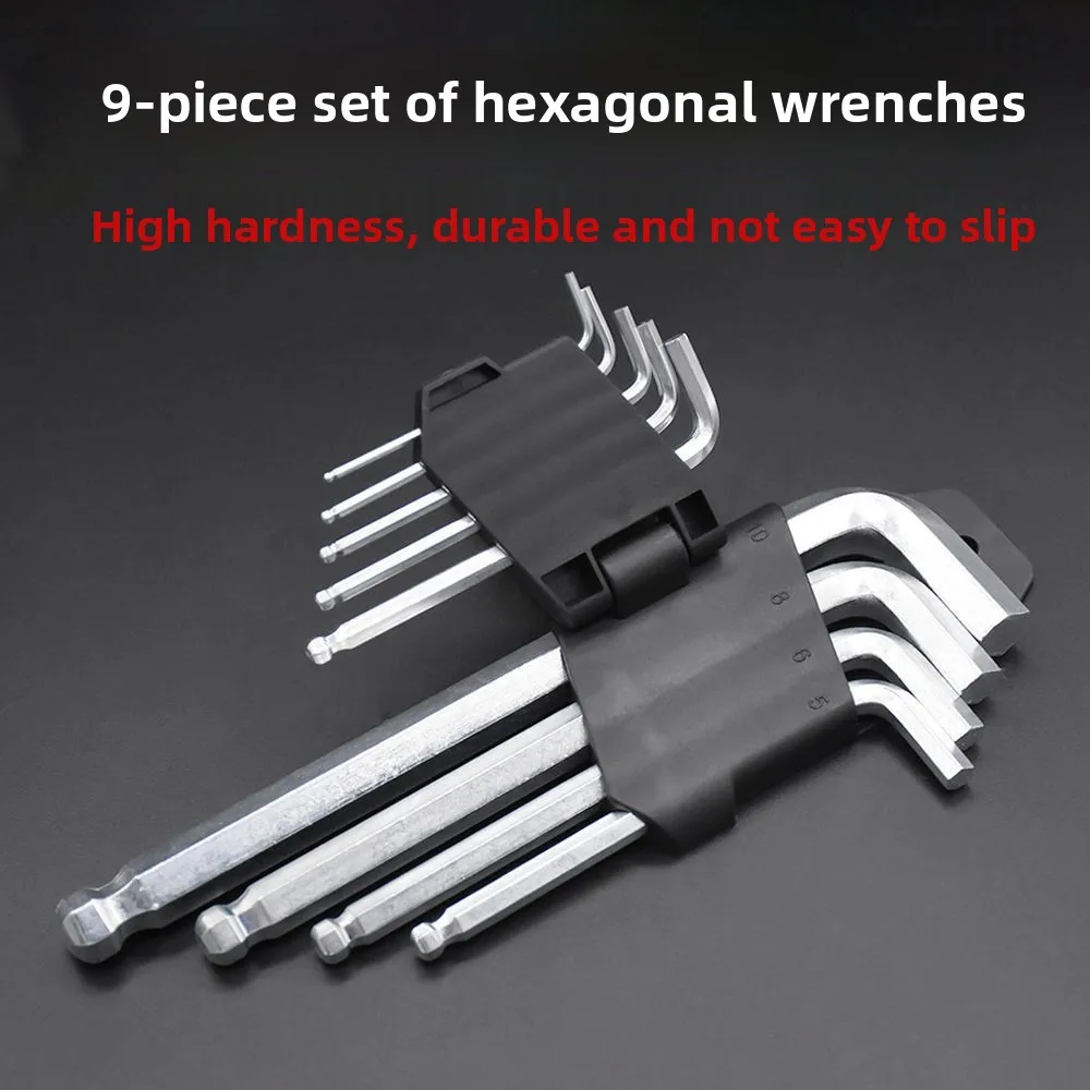 

Motorcycle and electric vehicle hexagonal wrench set, maintenance tool L-shaped wrench 1.5-10MM hardware tools.