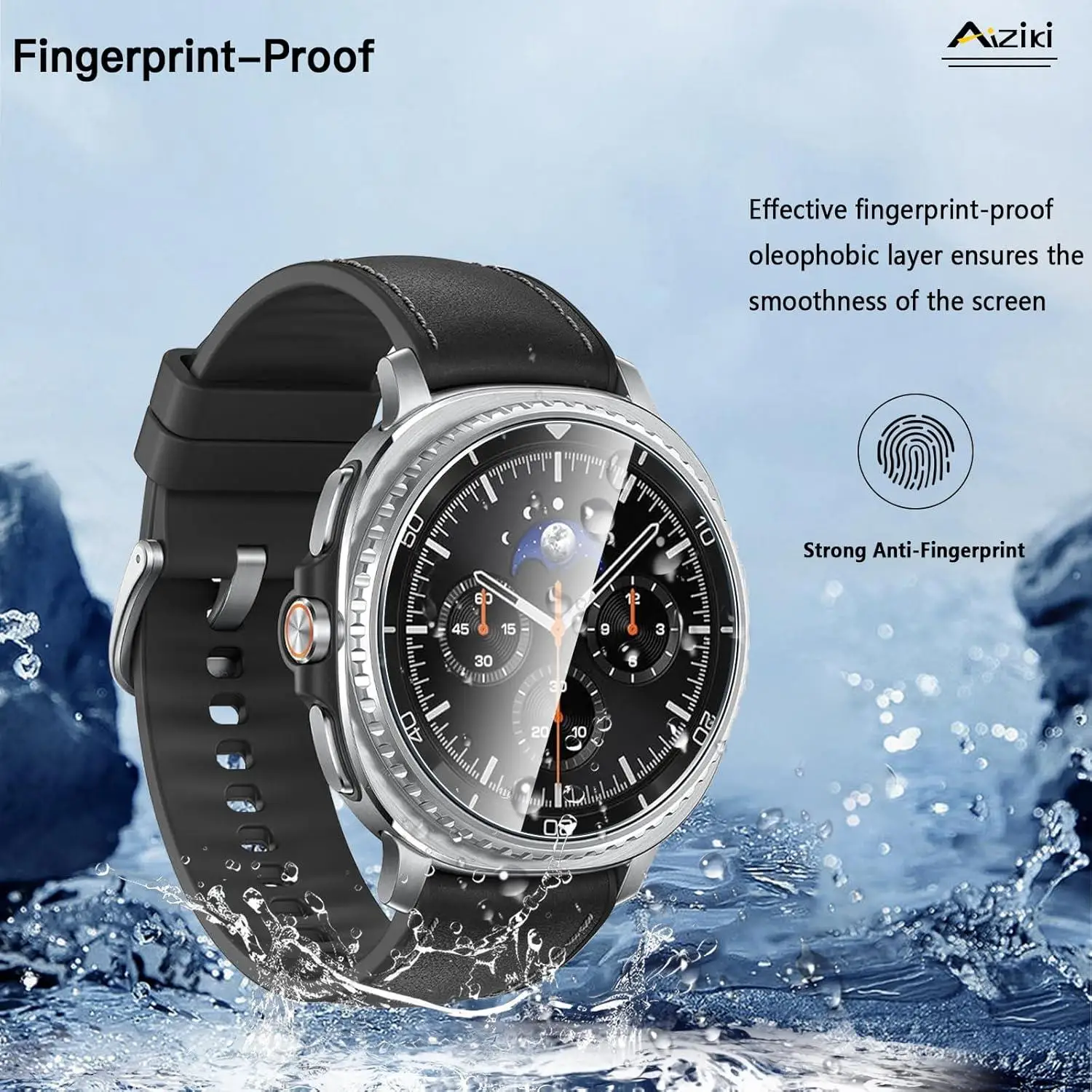 الزجاج المقسى لساعة سامسونج جالاكسي 8 الكلاسيكية 46 مللي متر 44 مللي متر 40 مللي متر اكسسوارات HD فيلم هيدروليكي جالاكسي ساعة 8 واقي للشاشة #3