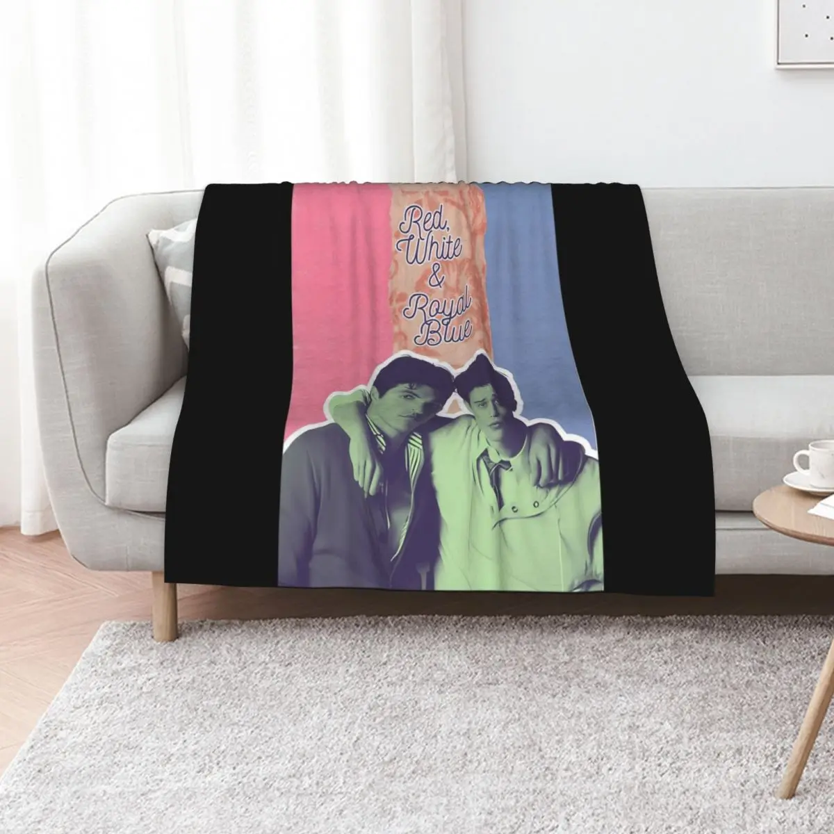 

Red, White Royal Blue - Alex Claremont Diaz and Prince Henry Throw Blanket Beautifuls for babies Soft Plush Plaid Blankets