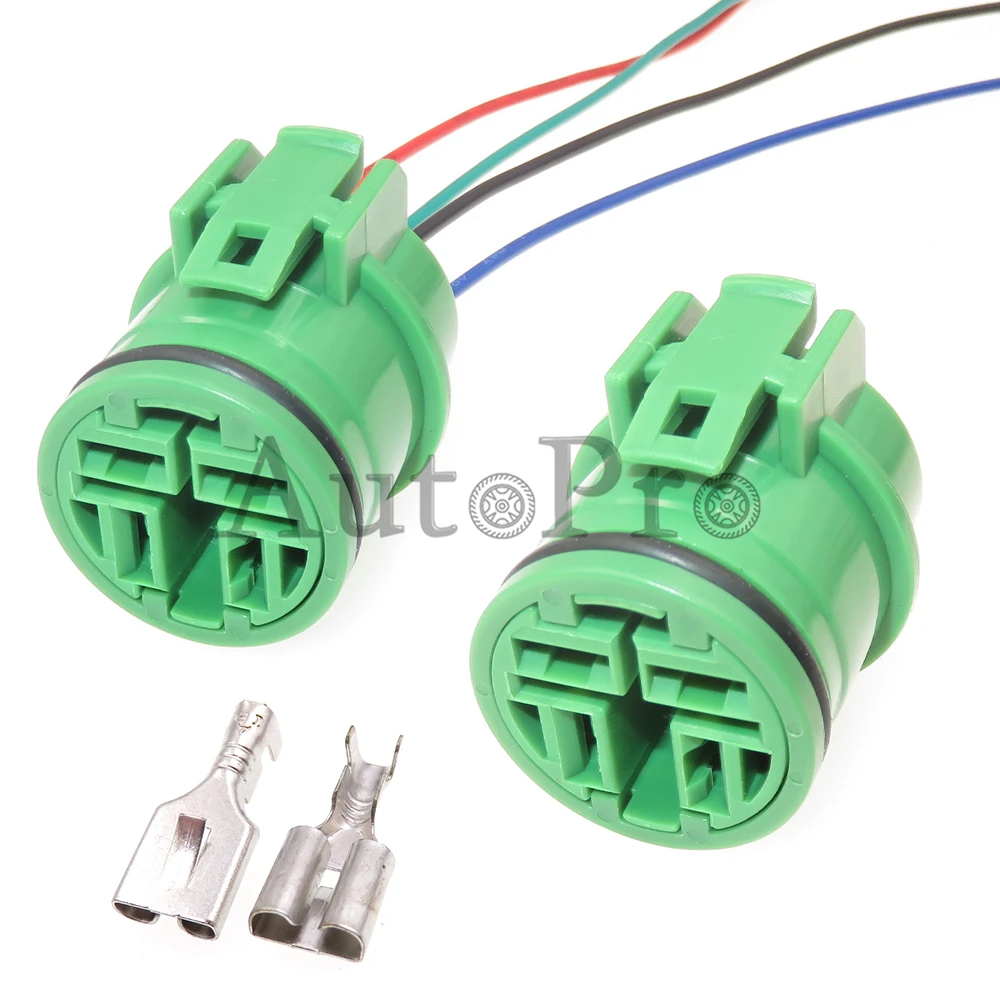 1 Set 4 Hole AC Assembly Auto Adapter Automobile High Power Wiring Socket With Terminal Car Modification Connector Accessories