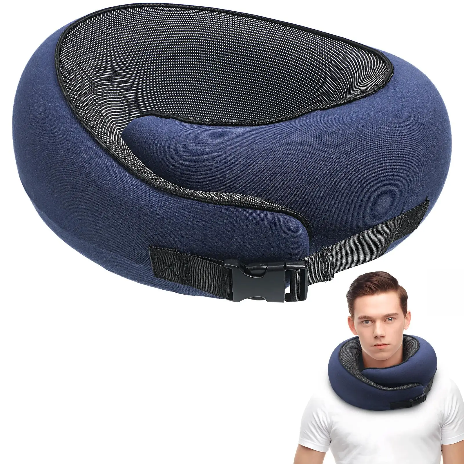 

U-shaped Travel Pillow Airplane Car Multifunction Pillows For Airplanes Pvc Neck