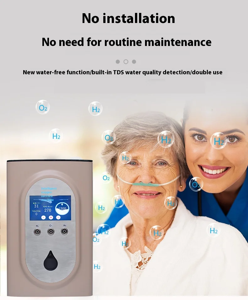 水素風呂マシン 900-1800ml スマート水素吸収マシン ポータブル 99.99% 高純度水生成器 水素吸入器
