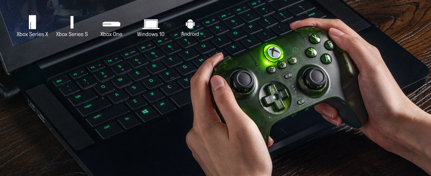 8BitDo Ultimate 3-Modus-Gaming-Controller für Xbox, Bluetooth-Gamepad mit Hall-Effekt-Joysticks, für PC Windows und Android – Detail 5