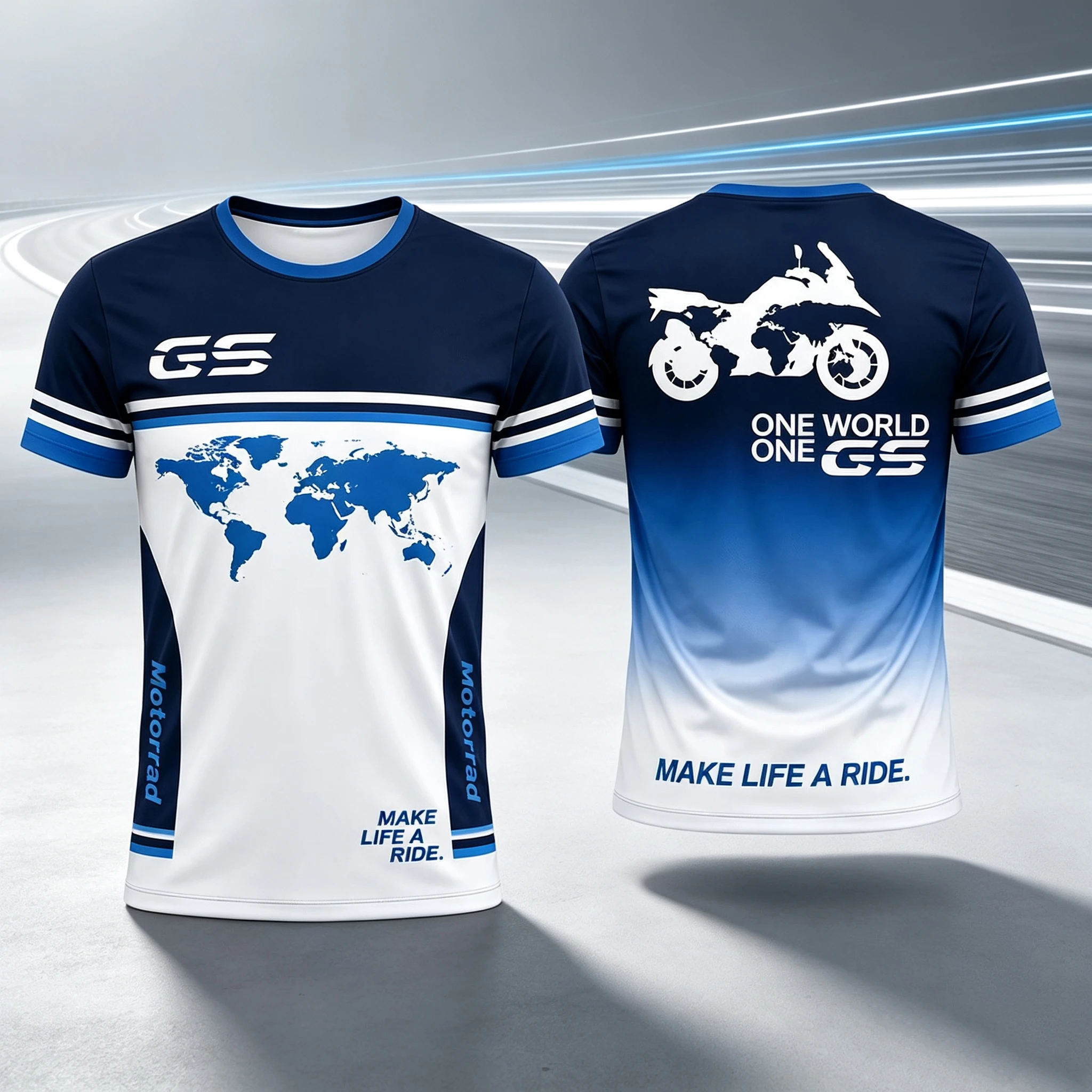 2026 new men's GS clothing T-shirt, printed with the words 