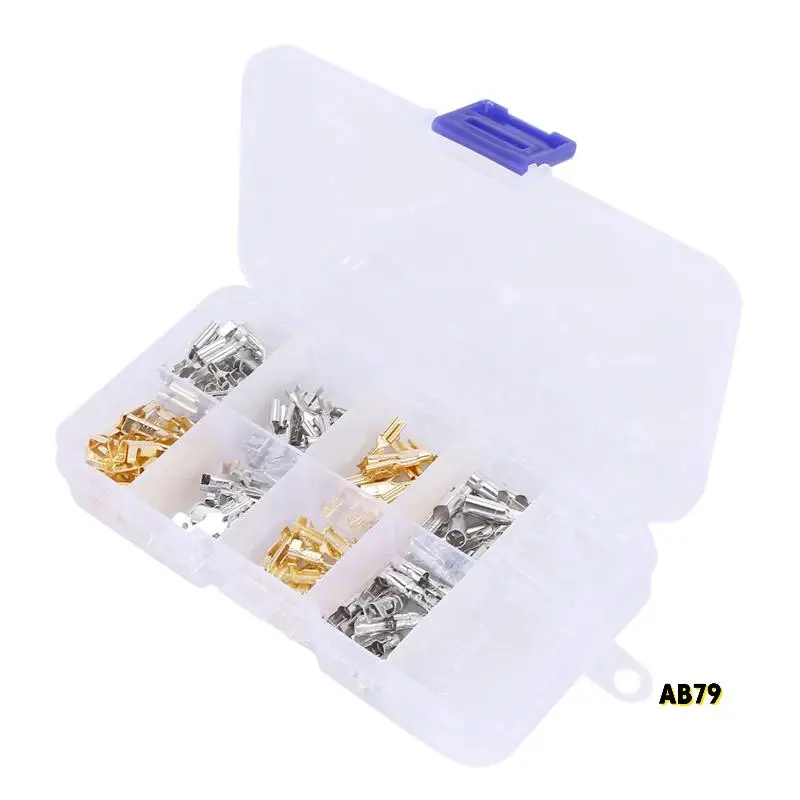 1500 Uds 6,3 MM 2,8 MM 4,8 MM 4,0 MM macho hembra conector de pala de coche empalme terminales de cable de engarce para motocicleta bicicleta coche