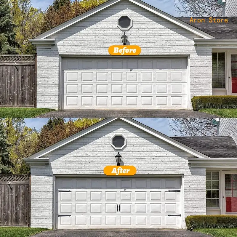 Hardware per cerniere finte decorative per porta del garage magnetica da 6 pezzi per porta del garage fai-da-te H3CF