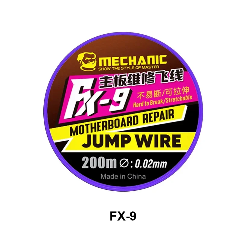 Mechanic FX-9 / FXV009 200M Non-magnetic Low Solder Resistance Motherboard Maintenance Jump Wire PCB Repairing Jump Link Line