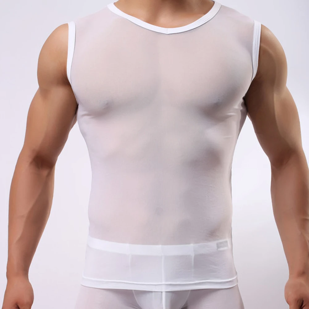 

Basic Vest T-Shir 3D Printed Artificial Silk Base Shirt Vest Top Basic Design Basic Tee Clubwear Fishnet T-Shirt