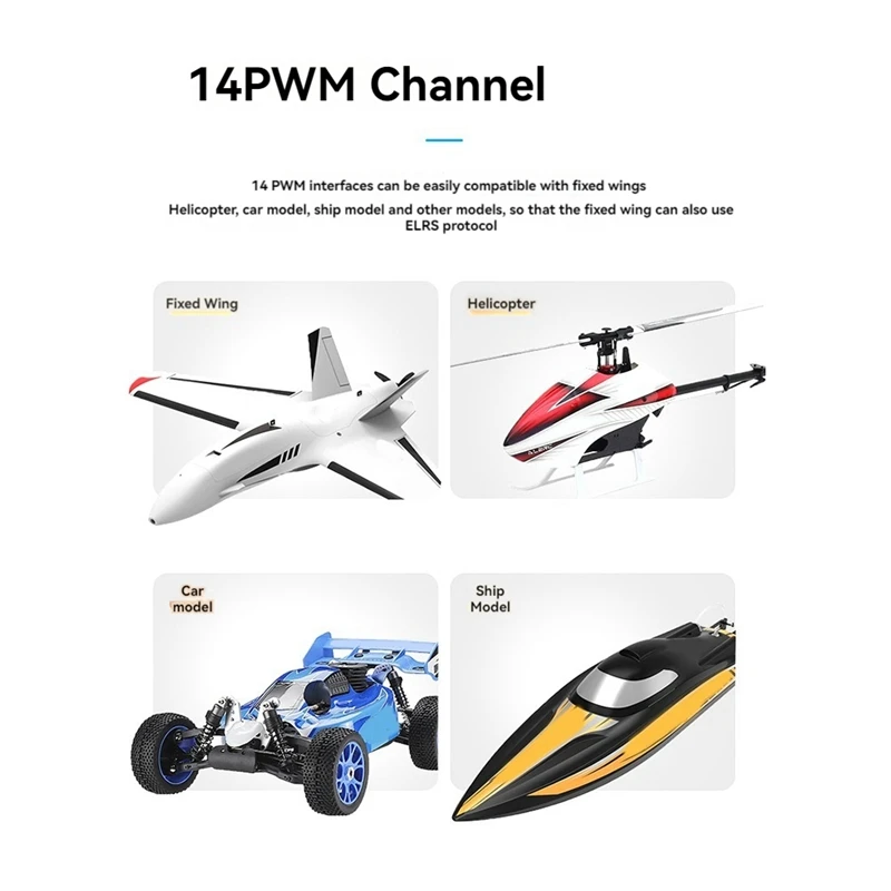 For BETAFPV Superp Diversity Receiver RX 14CH With 2 Antenna Dual Reception For RC FPV Airplane Boats Drones