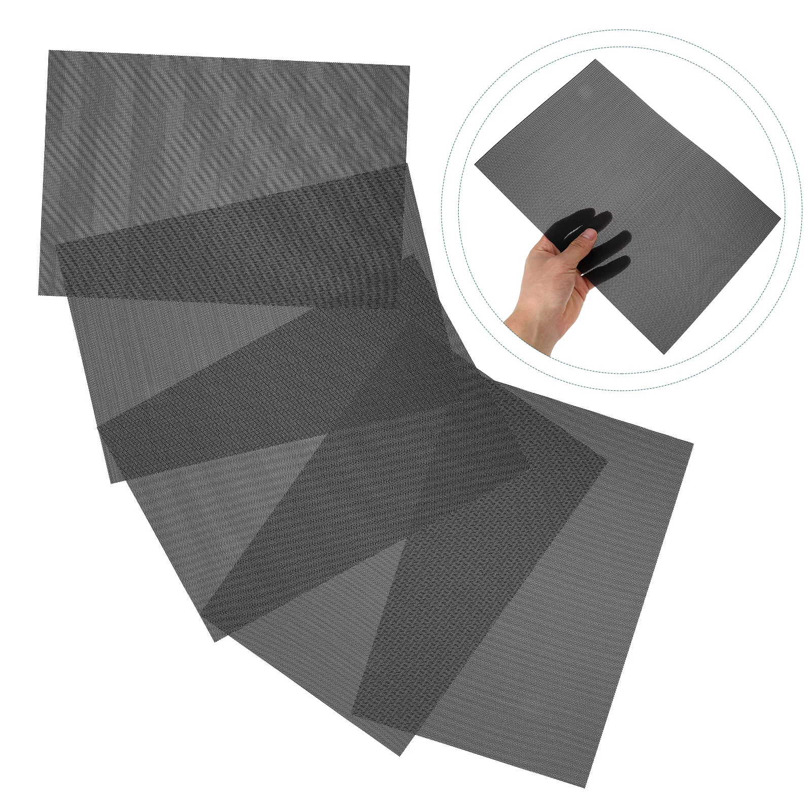 Pvc Eye Mesh Sheets White Waterproof Plastic Canvas For Diy Fursuit Mask Making Crafting Projects Durable Breathable