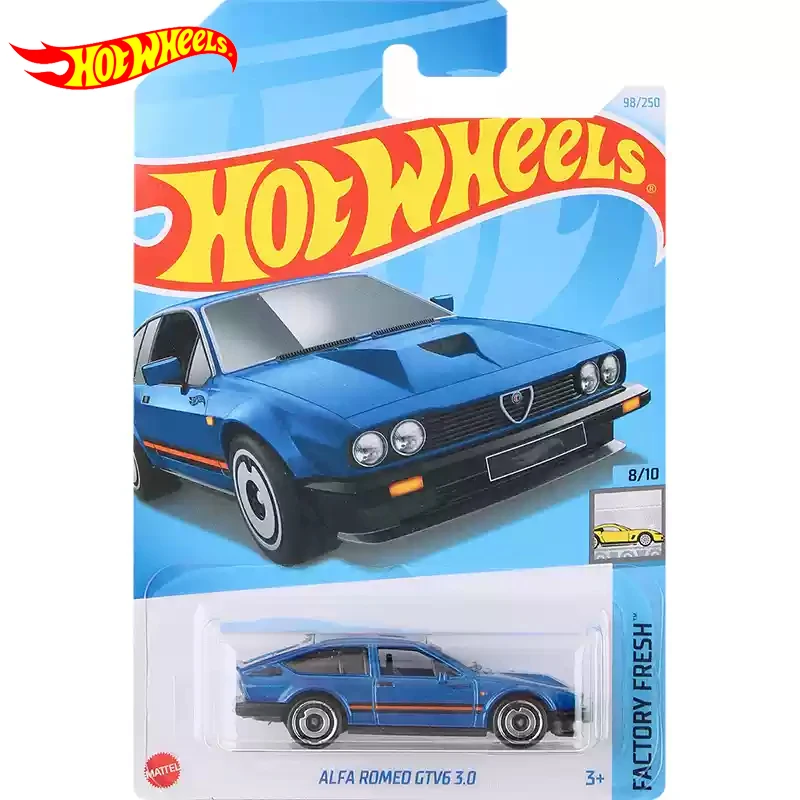 Оригинальный автомобиль Hot Wheels Alfa Romeo GTV6, игрушки для мальчиков 1/64, литая модель автомобиля, металлическая модель, игрушечные