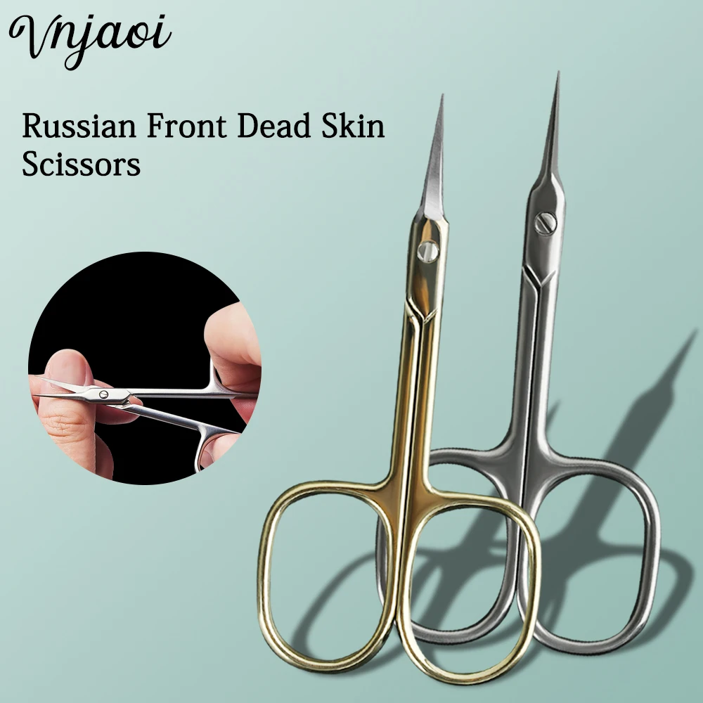 

Vnjaoi Cuticle Scissors Nail Cuticle Clippers Trimmer Dead Skin Remover Manicure Pedicure Cutter Professional Nail Art Tools