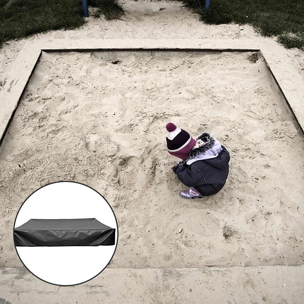 

Крышка песочницы, водонепроницаемая прочная ткань Оксфорд, квадратный навес, регулируемая защита на шнурке