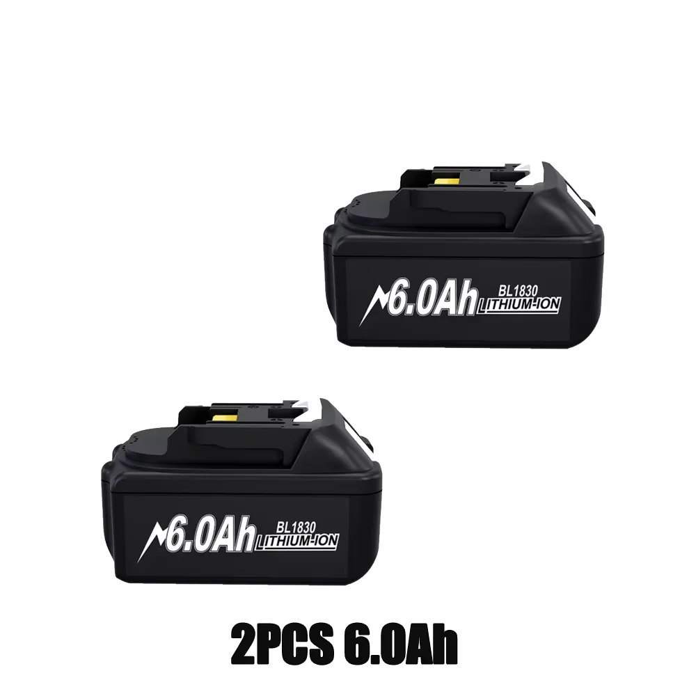 6A Voor Makita BL1830 Batterij 18V Gereedschap Vervanging Voor Makita BL1830 BL1860 BL1890 Compatibel Voor Makita 18V batterij Oplader