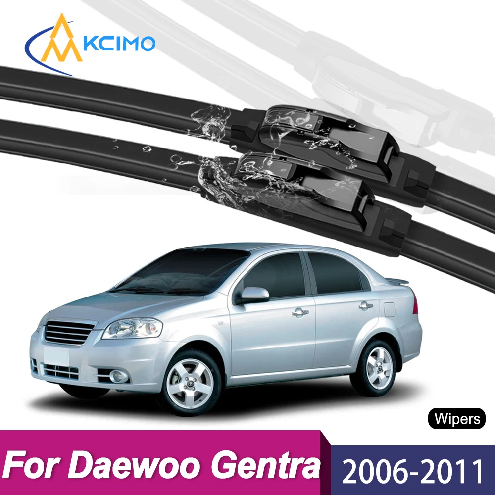 

High Quality Natural Rubber Front Wiper Set Compatible For Daewoo Gentra T250 2006-2011 Replacement Car Windshield Wipers Parts