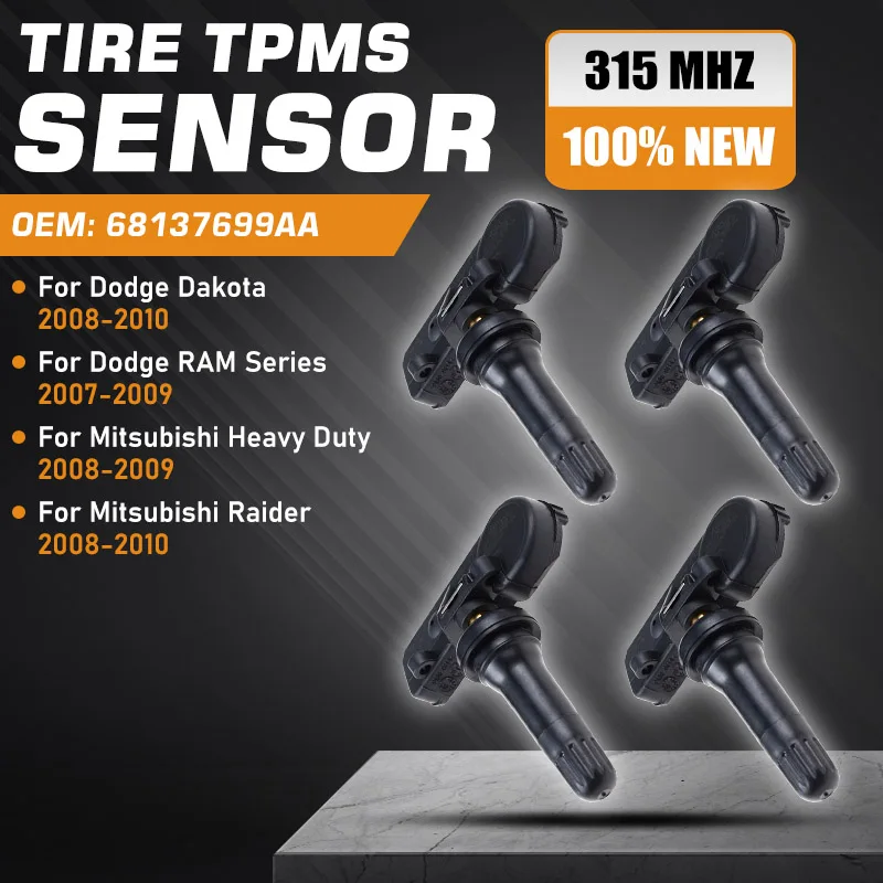 

Car TPMS For Dodge RAM 1500 2500 2007-2009 Dodge Dakota Mitsubishi Raider 2008-2010 Mitsubishi Heavy Duty Tire Pressure Sensor
