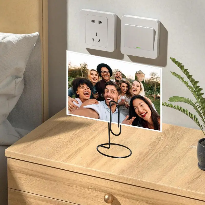 Galvanizado Imagem Titulares para Mesas, Sturdy Metal Foto Holder, Suporte Clip Multifuncional, Imagem Fio Criativo, 10X