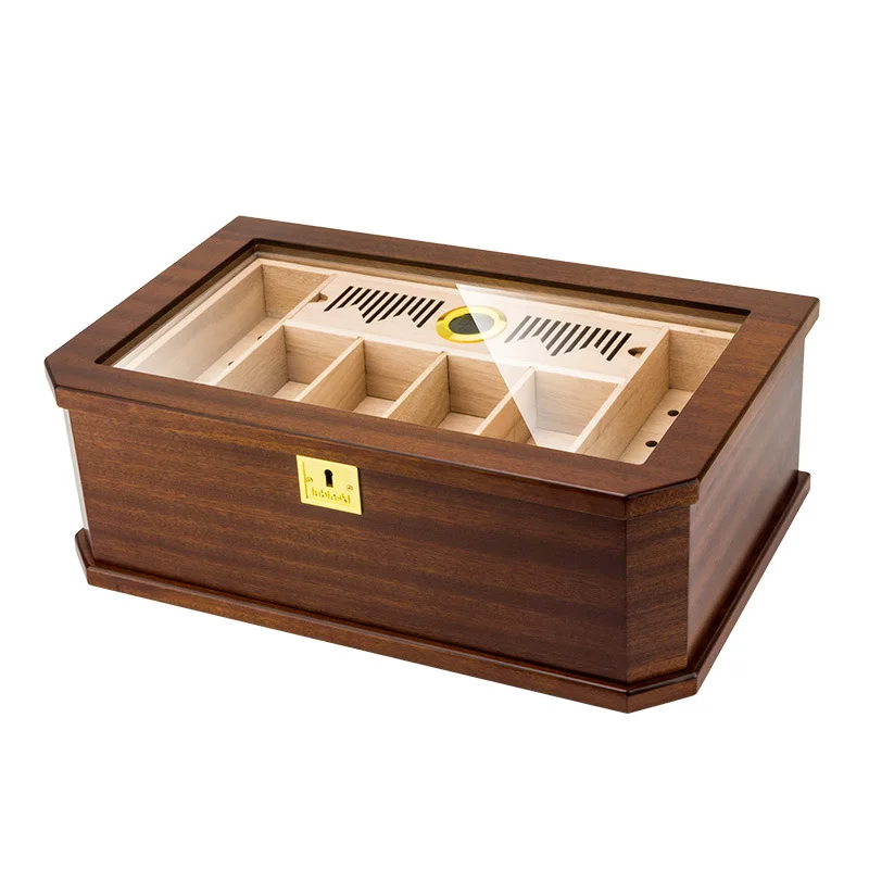 luxury cedar wood travel moisturizing box, constant-temperature cigar collection box