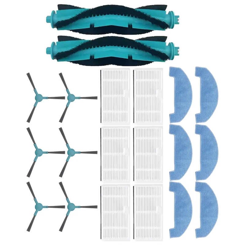 N83R Spare Parts 20PCS For Cecotec Conga 7690 Immortal Max Vacuum Cleaner Main Side Brush HEPA Filter Mop Cloth