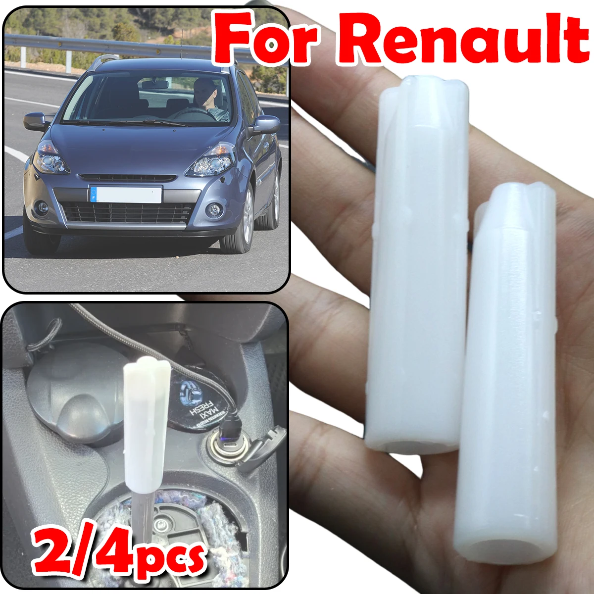 

Inner Sleeve Gear Shift Knob Stick Rod Lever Pen Adapter Car Accessories For Renault Scenic Master Laguna Trafic Lodgy Modus
